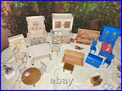 Dollhouse wooden furniture self made