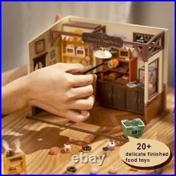 Dollhouses Becka'S Baking House Miniature Wooden Doll House Kit with Furniture W