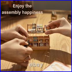 Dollhouses Becka'S Baking House Miniature Wooden Doll House Kit with Furniture W