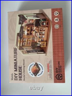 Dollhouses Becka'S Baking House Miniature Wooden Doll House Kit with Furniture W