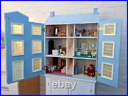 Dolls House Large Wooden Dollhouse Complete with Furniture & Accessories