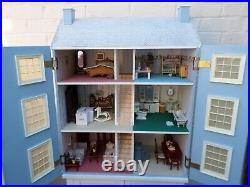 Dolls House Large Wooden Dollhouse Complete with Furniture & Accessories