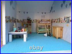 Dolls House Large Wooden Dollhouse Complete with Furniture & Accessories