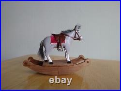 Dolls House Miniature Handmade Wooden Rocking Horse Donkey 1 12 Scale