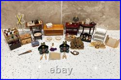 Dolls House Miniatures 112th Scale Mixed Furniture & Accessories 30 + Piece Set
