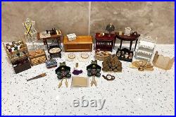 Dolls House Miniatures 112th Scale Mixed Furniture & Accessories 30 + Piece Set