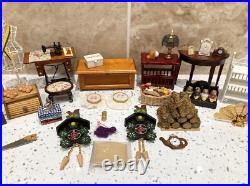 Dolls House Miniatures 112th Scale Mixed Furniture & Accessories 30 + Piece Set Dolls House Miniatures 112th Scale Mixed Furniture & Accessories 30 + Piece Set