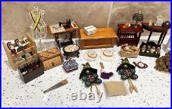 Dolls House Miniatures 112th Scale Mixed Furniture & Accessories 30 + Piece Set