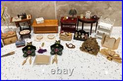 Dolls House Miniatures 112th Scale Mixed Furniture & Accessories 30 + Piece Set Dolls House Miniatures 112th Scale Mixed Furniture & Accessories 30 + Piece Set
