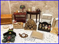 Dolls House Miniatures 112th Scale Mixed Furniture & Accessories 30 + Piece Set