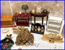 Dolls House Miniatures 112th Scale Mixed Furniture & Accessories 30 + Piece Set Dolls House Miniatures 112th Scale Mixed Furniture & Accessories 30 + Piece Set
