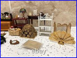 Dolls House Miniatures 112th Scale Mixed Furniture & Accessories 30 + Piece Set