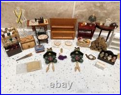 Dolls House Miniatures 112th Scale Mixed Furniture & Accessories 30 + Piece Set