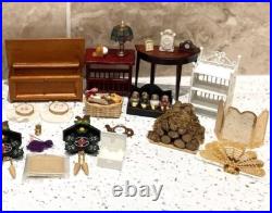 Dolls House Miniatures 112th Scale Mixed Furniture & Accessories 30 + Piece Set Dolls House Miniatures 112th Scale Mixed Furniture & Accessories 30 + Piece Set