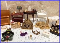 Dolls House Miniatures 112th Scale Mixed Furniture & Accessories 30 + Piece Set