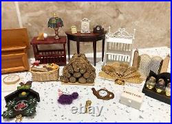 Dolls House Miniatures 112th Scale Mixed Furniture & Accessories 30 + Piece Set