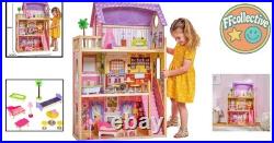 Durable Wooden Dolls House with Accessories Perfect for Imaginative Play