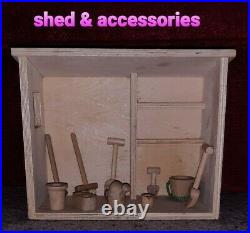 ECL/Large Wooden Dolls House plus variety of accessories, pet/smoke free home