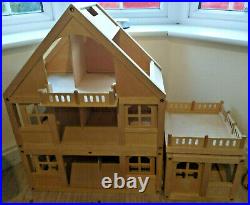 ECL / Plan Toys My First Doll's House (Large Wooden House + Many Accessories)
