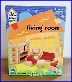 ELC Georgian Wooden Dolls House With Furniture And Figures Boxed My Little Home