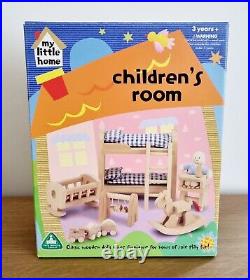 ELC Georgian Wooden Dolls House With Furniture And Figures Boxed My Little Home