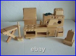 ELC Solid Wood dolls House with 13 Dolls and lots of furniture