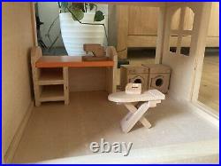 ELC Wooden Dolls House plus lots of funiture