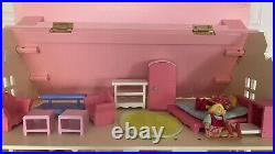 ELC wooden Rosebud Cottage dolls house with wooden accessories