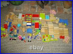 Early Learning Centre Large Wooden Dolls House, Family, Pets & 100+ Accessories
