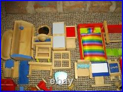 Early Learning Centre Large Wooden Dolls House, Family, Pets & 100+ Accessories