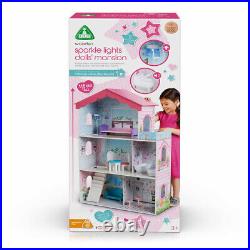 Early Learning Centre Wooden Sparkle Lights Mansion Dolls House