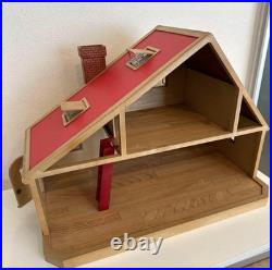 Early Rare Wooden Sylvanian Family Deluxe House Furniture Doll with Box