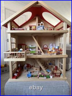 FOR SALE Goki Wooden 3-Floor Dolls House + Huge Accessory Bundle FOR SALE Goki Wooden 3-Floor Dolls House + Huge Accessory Bundle