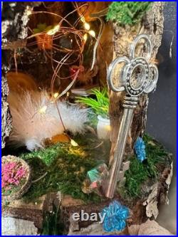 Fairy Doll House 4 Plex One Of A Kind Fully Decorated With Lights Fairy House