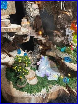 Fairy Doll House 4 Plex One Of A Kind Fully Decorated With Lights Fairy House