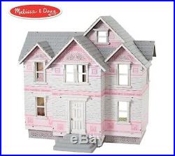 Fast Shipping! NEW Melissa & Doug Victorian Dollhouse Wooden 29.5x28x18