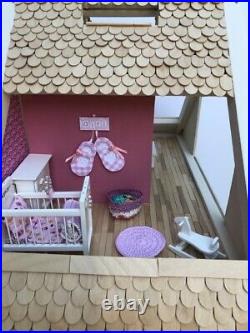 Fully Furnished Restored Wooden dolls house