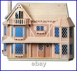 GREENLEAF The Harrison Wooden Dollhouse Kit # 8006 UNASSEMBLED, NEW IN BOX