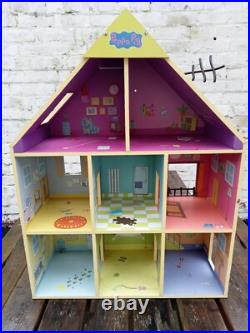 Giant Wooden Peppa Pig Doll's House, Furniture, Vehicles And Playset Mega Bundle