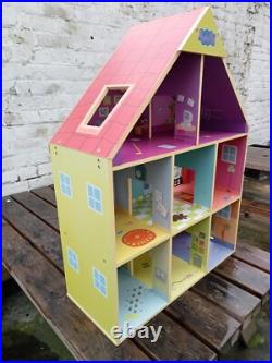 Giant Wooden Peppa Pig Doll's House, Furniture, Vehicles And Playset Mega Bundle