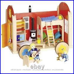 Goki Doll's Construction Site Trailer Doll's House 24 Pieces For Ages 3+