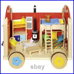 Goki Doll's Construction Site Trailer Doll's House 24 Pieces For Ages 3+
