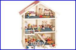 Goki dollhouse 3 floors wooden dollhouse toy house playhouse BWARE