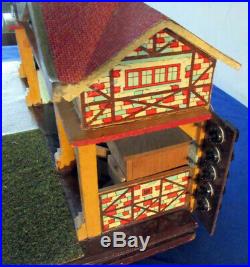 Gottschalk German early 1900 Antique wooden wood STABLE doll house