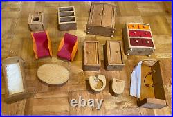 Grimms wooden toys dolls house Furniture Bundle discontinued Rare HTF