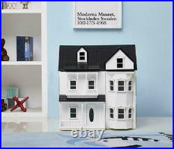 HILIROOM Wooden Dolls House Cottage Victorian Kids Gift Doll House UK STOCK
