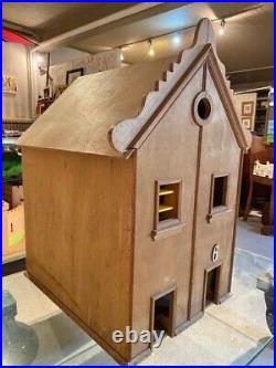 Hand-Made Wooden DOLLS HOUSE, Vintage, Large & Furnished