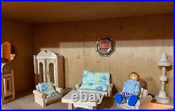 Hand-Made Wooden DOLLS HOUSE, Vintage, Large & Furnished