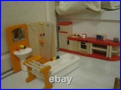 Hand Made Wooden DOLL HOUSE Excellent Condition
