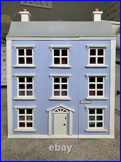 Hand painted wooden dolls house